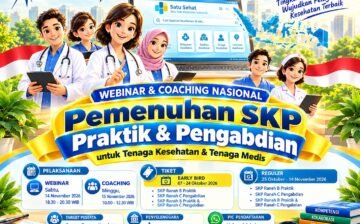 Webinar & Coaching Pemenuhan SKP Ranah B Praktik dan Ranah C pengabdian Tenaga Medis & Kesehatan